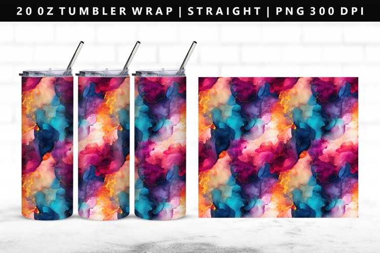 Alcohol Ink Tumbler Wrap Image 19