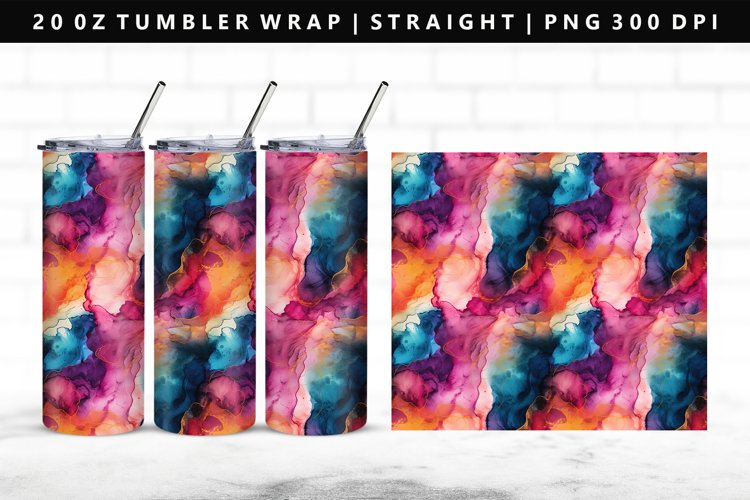 Alcohol Ink Tumbler Wrap Image 23