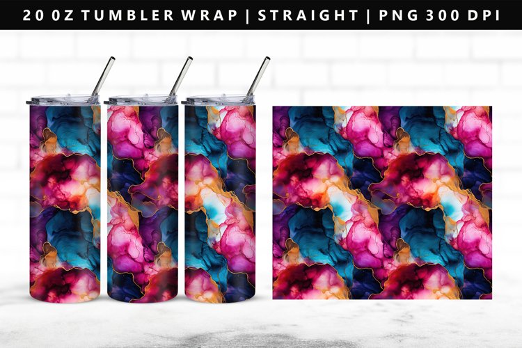 Alcohol Ink Tumbler Wrap Image 6