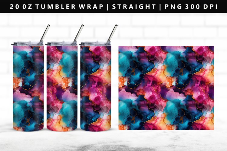 Alcohol Ink Tumbler Wrap Image 13