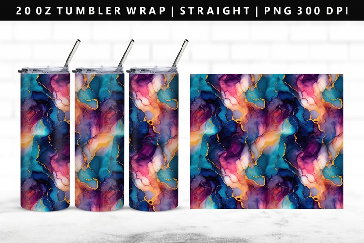 Alcohol Ink Tumbler Wrap Image 22