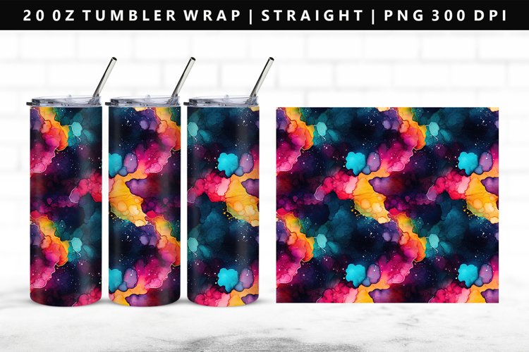 Alcohol Ink Tumbler Wrap Image 16