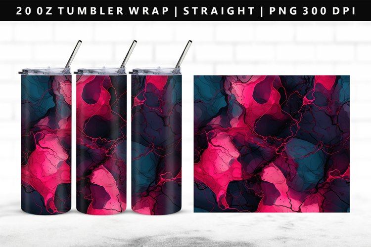 Alcohol Ink Tumbler Wrap Image 14