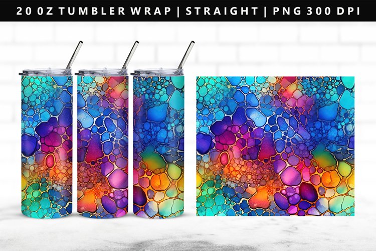 Alcohol Ink Tumbler Wrap Image 23