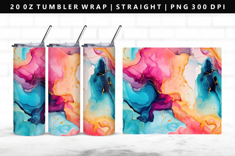 Alcohol Ink Tumbler Wrap Image 17