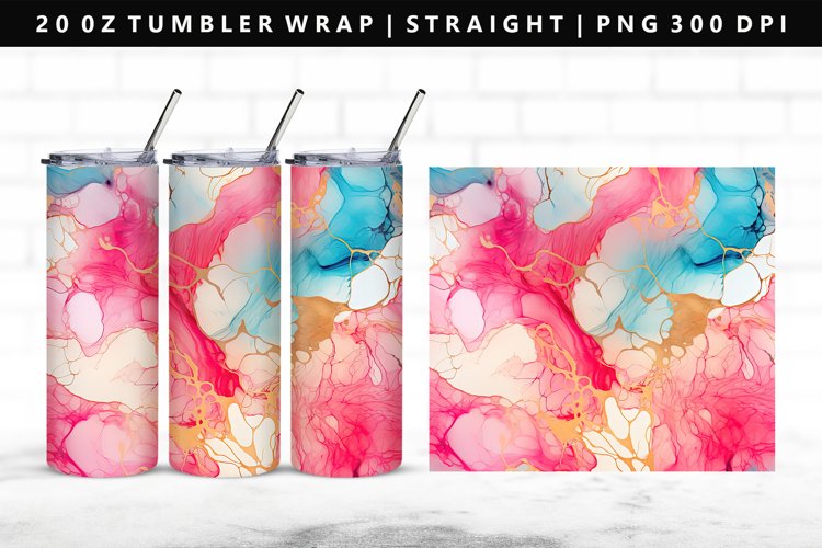 Alcohol Ink Tumbler Wrap Image 11