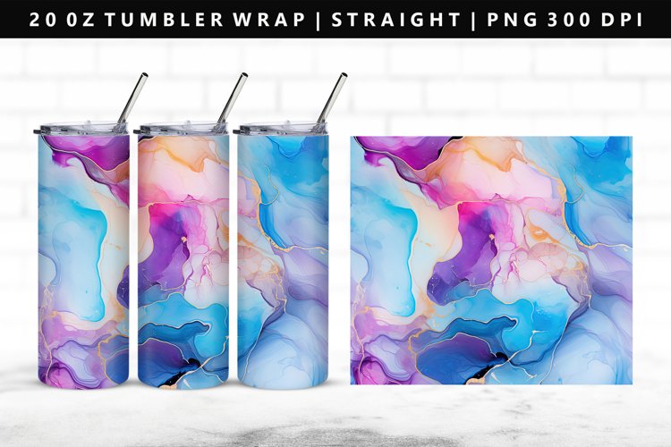 Alcohol Ink Tumbler Wrap Image 18