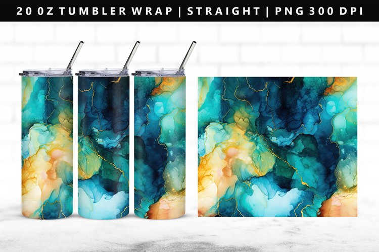 Alcohol Ink Tumbler Wrap Image 12