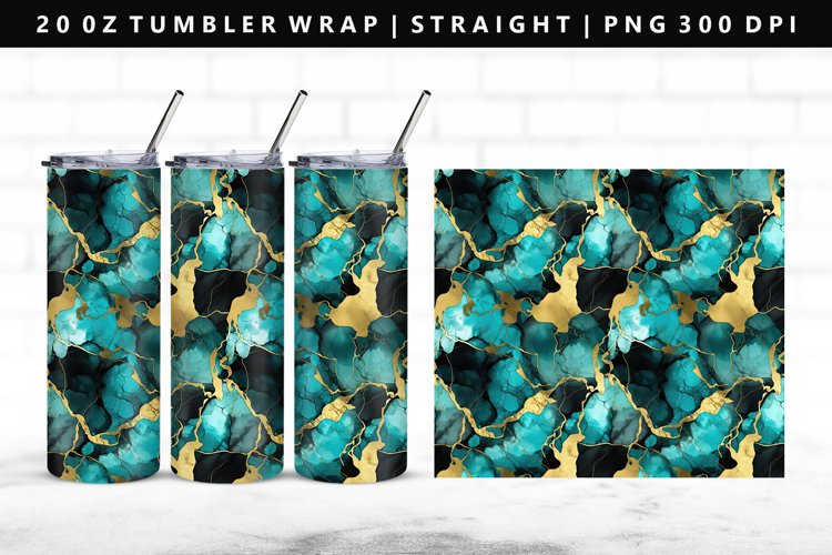 Alcohol Ink Tumbler Wrap