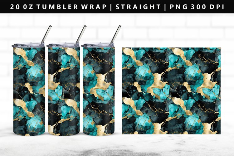 Alcohol Ink Tumbler Wrap