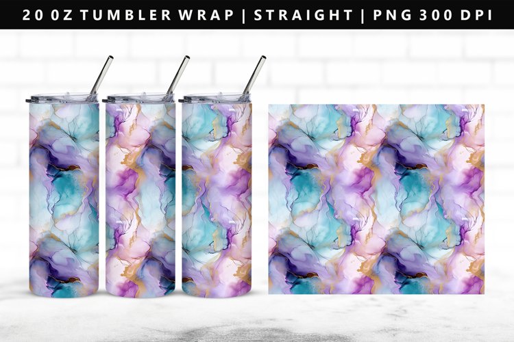 Alcohol Ink Tumbler Wrap Image 2