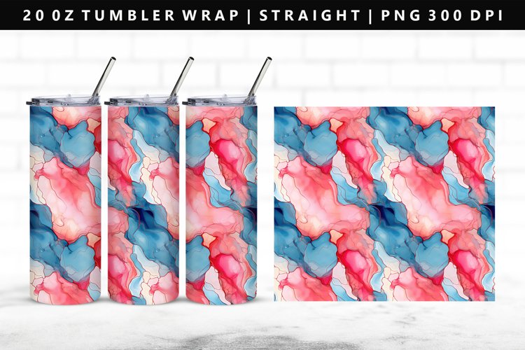 Alcohol Ink Tumbler Wrap Image 8