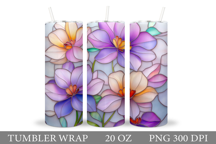 Flowers Tumbler Design. Sublimation Tumbler Flower