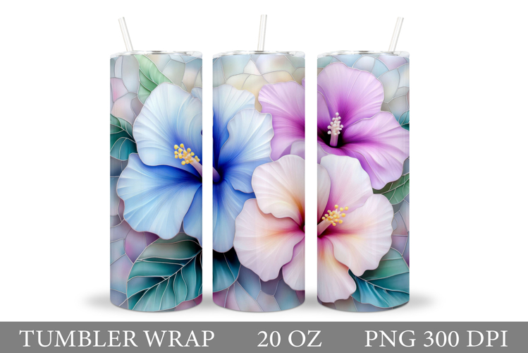 Tropical Flowers Tumbler. 3D Tropical Tumbler Sublimation