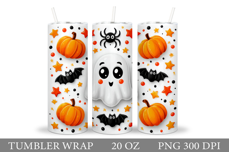 Cute Ghost Tumbler Sublimation. Cute Ghost Sublimation