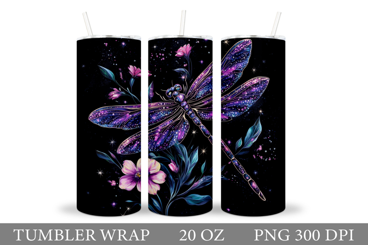 Dragonfly Tumbler Design. Dragonfly Sublimation