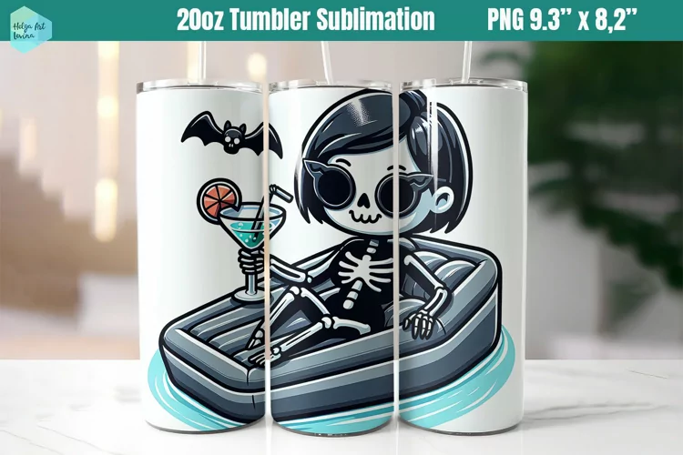 Funny Witch 20 OZ Skinny Tumbler Sublimation