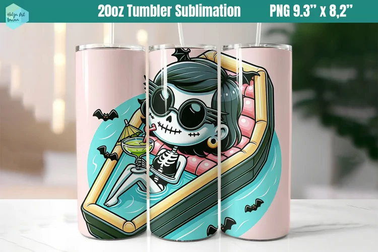 Funny Witch 20 OZ Skinny Tumbler Sublimation