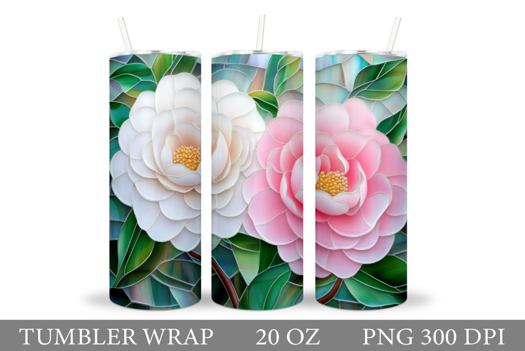 Floral Tumbler Design. Flowers Tumbler Sublimation