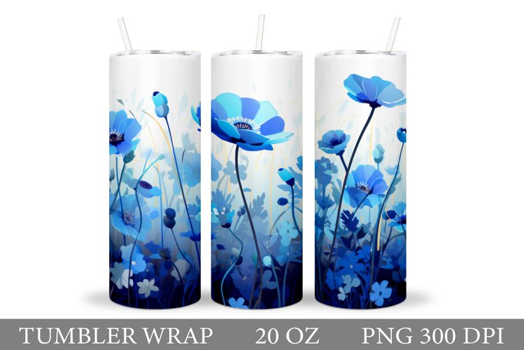 Flowers Tumbler Design. Flowers Tumbler Sublimation
