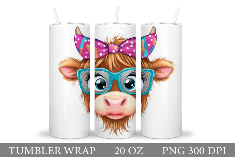 Cute Cow Tumbler Design. Funny Cow Tumbler Sublimation