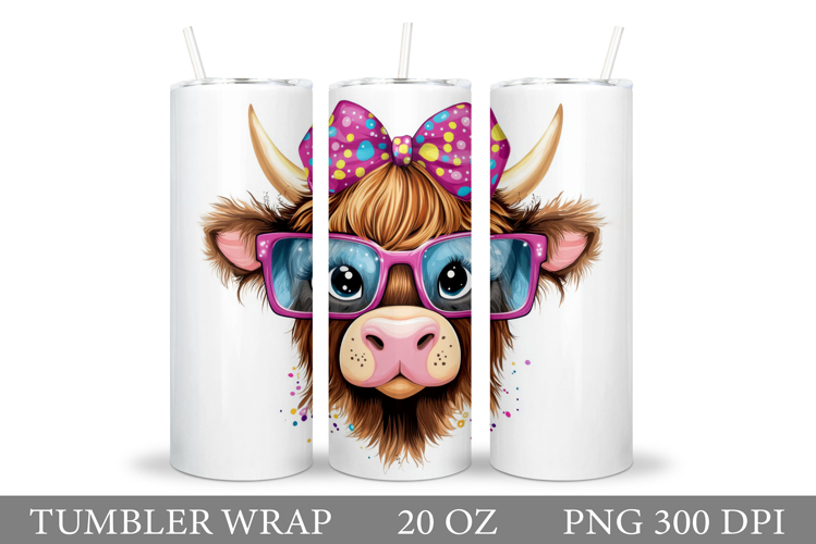 Cute Cow Tumbler Design. Funny Cow Tumbler Sublimation