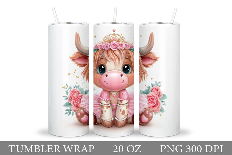 Cute Cow Tumbler Design. Cow Tumbler Sublimation