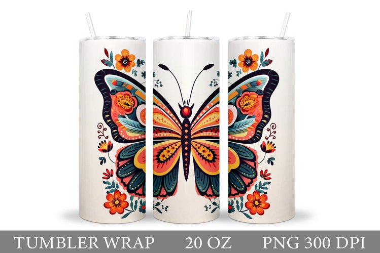 Butterfly Tumbler. Butterfly Tumbler Sublimation