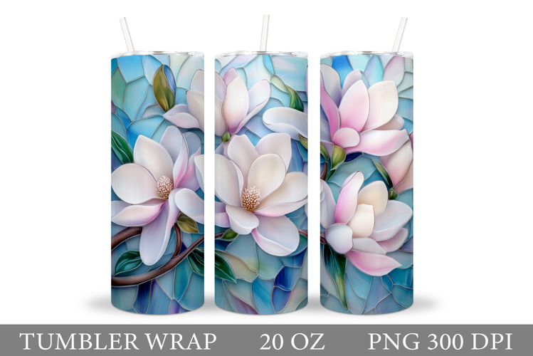 Flowers Tumbler Design. Sublimation Tumbler Flower