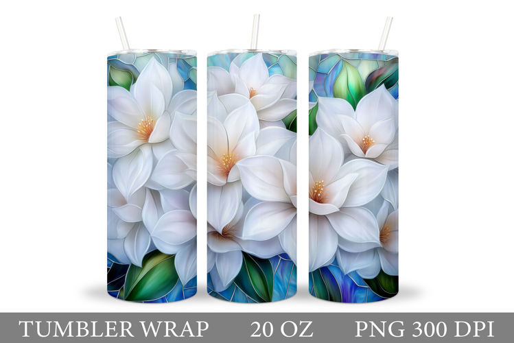 Flowers Tumbler Design. Sublimation Tumbler Flower