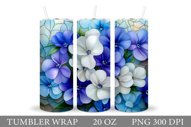 Floral Tumbler Design. Flowers Tumbler Sublimation