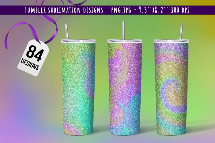 Bright Glitter Modern Tumbler Designs