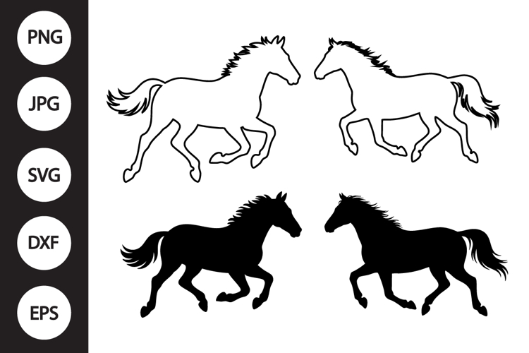 Running Horses SVGs