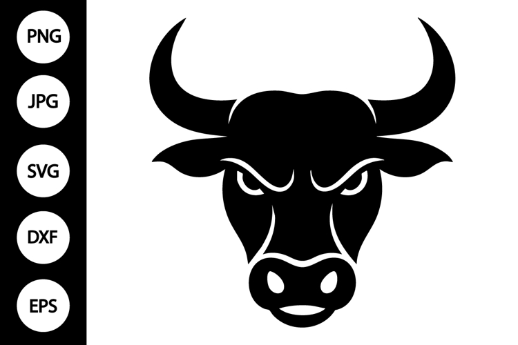 Bull Head Silhouette Image 2