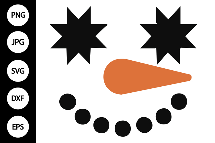 Snowman Face Clipart Image 8