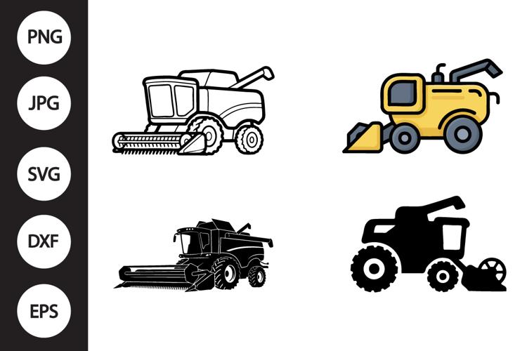 Combine Harvester SVG, Combine Harvester Clipart