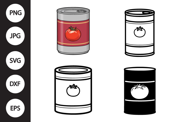 Tomato Soup Can SVG, Tomato Soup Can Clipart