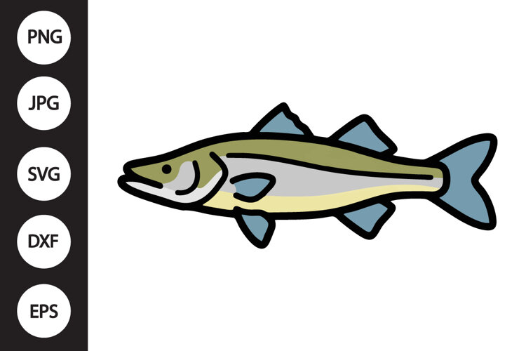Snook Fish SVG example image 1