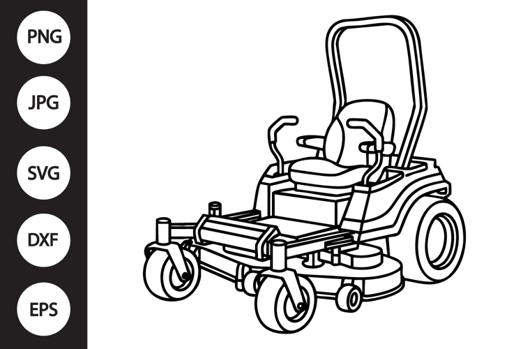 Lawn Mower Silhouette Image 18
