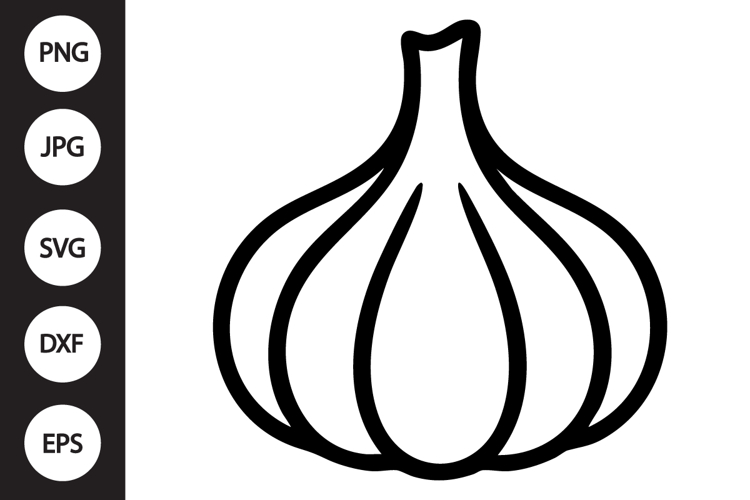 Garlic Outline SVG, Coloring Page