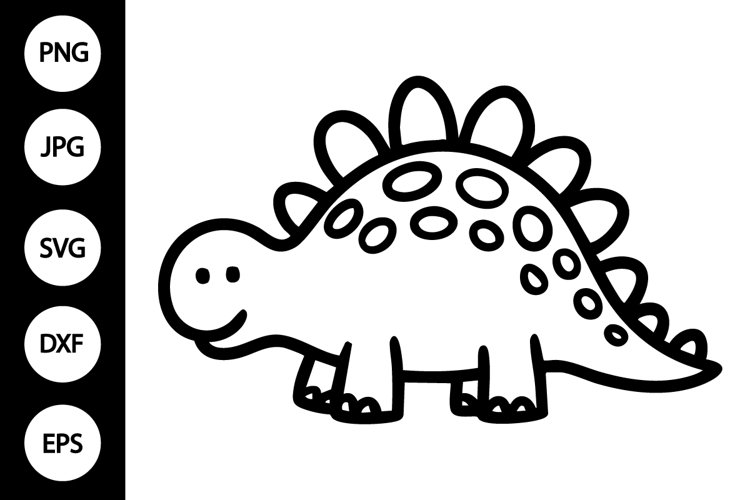 Silhouette Dinosaur Clipart Image 5