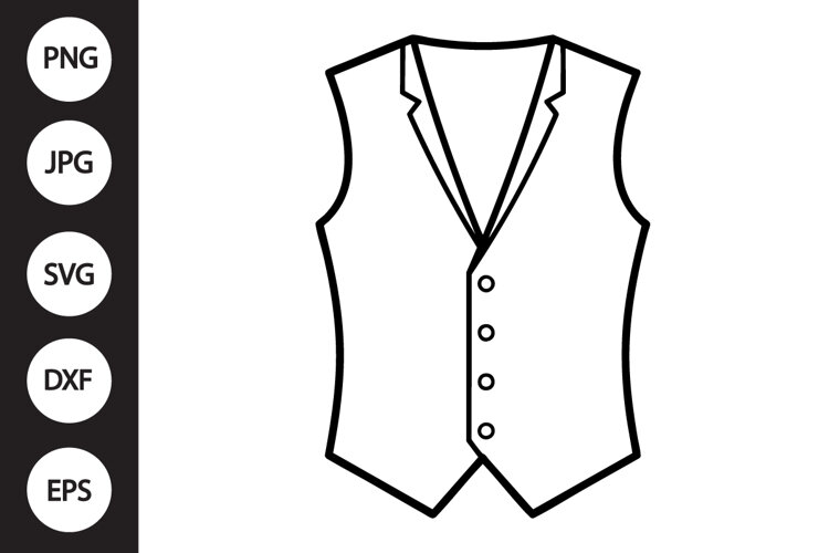 Waistcoat SVG example image 1