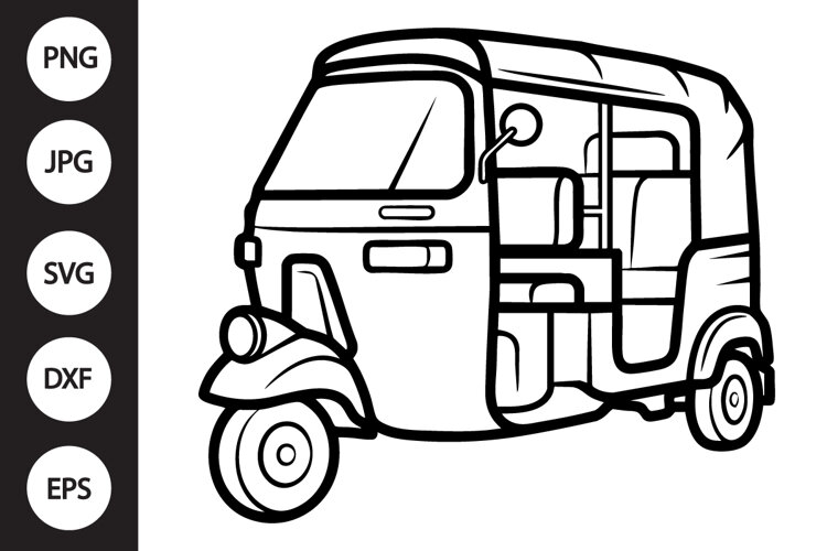 Tuk Tuk SVG example image 1