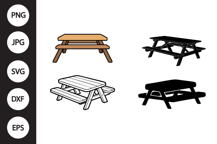 Picnic Table Clipart