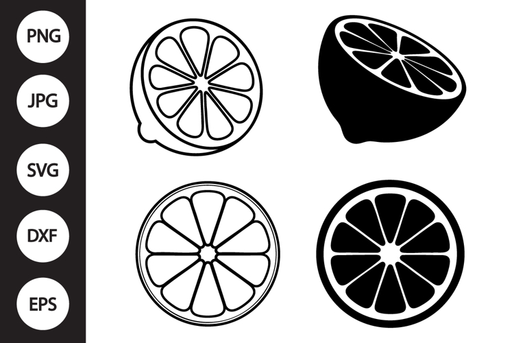Lemon Slice SVG, Lemon Slice Clipart