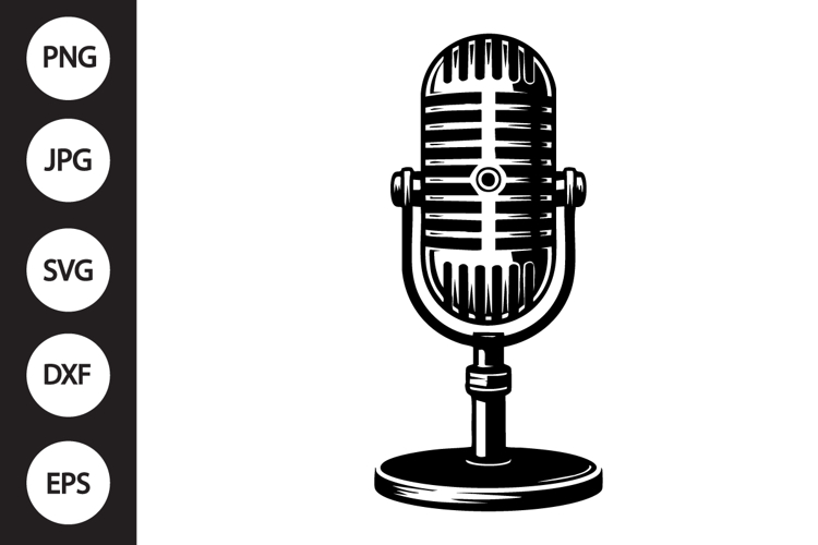 Microphone Silhouette Image 3