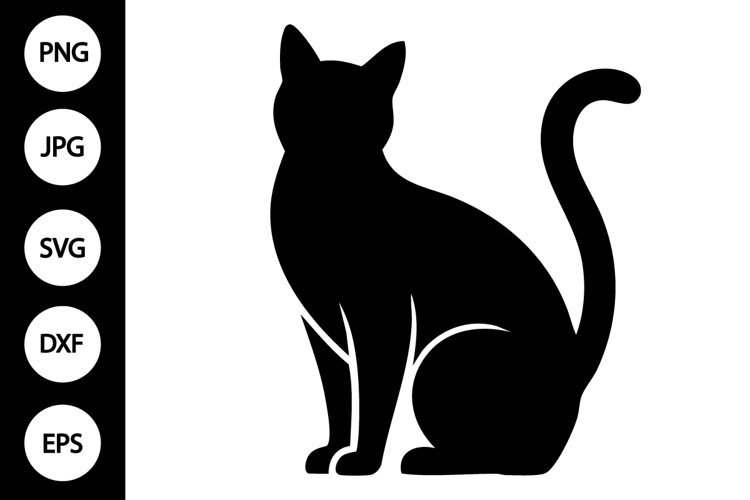 Cat Silhouette Clipart Image 2