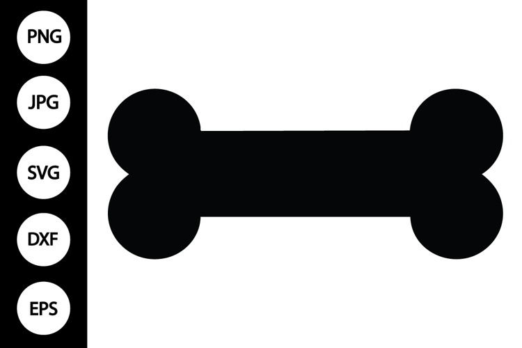 Dog Bone Silhouette Image 7