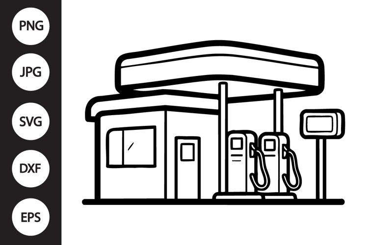 Gas Station SVG example image 1