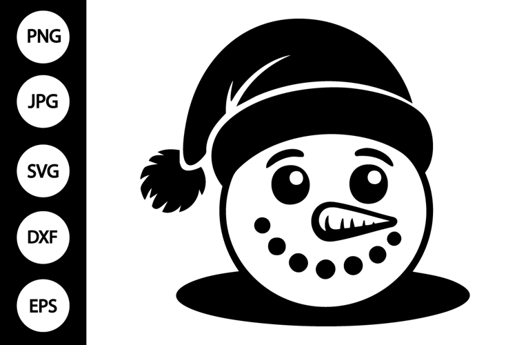 Silhouette Snowman Svg Image 24